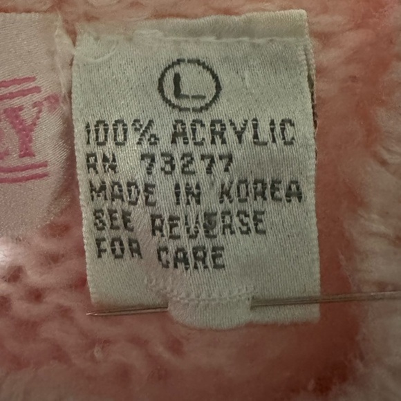 Vintage Pink pastel Knit Sweater – Beaded Lace sequin Shoulder feminine - Picture 3 of 6